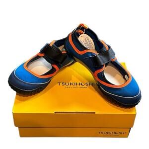 NEW Tsukihoshi Blue Orange Mary Jane Neo Shoes Sz 12.5 EU 31.5 fits big- 1.5Y